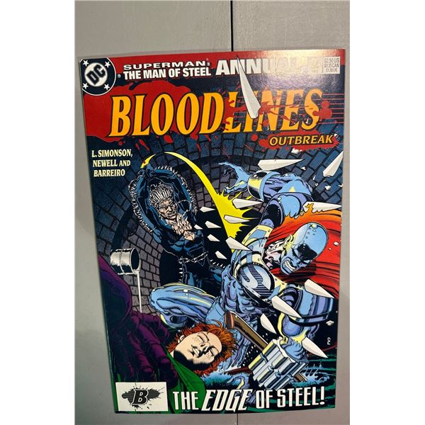 Superman: The Man of Steel Annual #2 (DC Comics, 1993) Bloodlines Outbreak