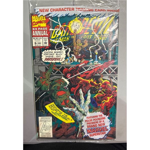 Daredevil Annual #9 (Marvel Comics, 1993) w/ Trading Card Polybagged