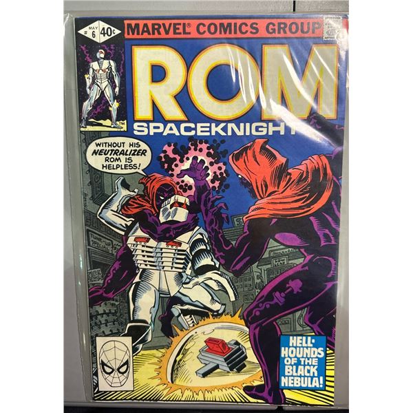 ROM Spaceknight #6 (Marvel Comics, 1980) Hell-Hounds of the Black Nebula!