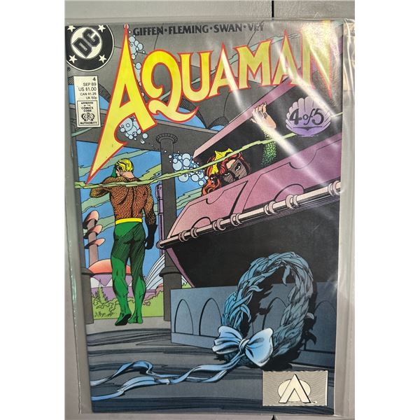 Aquaman #4 (DC, 1989) Giffen & Fleming Story, Swan & Vey Art. 4 of 5