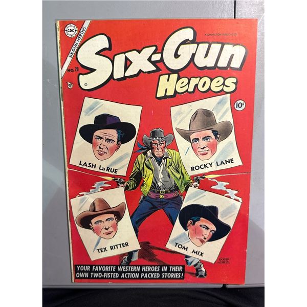 Six-Gun Heroes #29 (Charlton, 1954) Feat. Lash La Rue, Rocky Lane