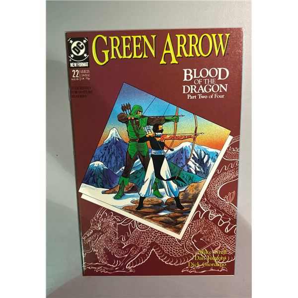 Green Arrow #22 (DC Comics, 1989) Blood of the Dragon Part Two. Mike Grell