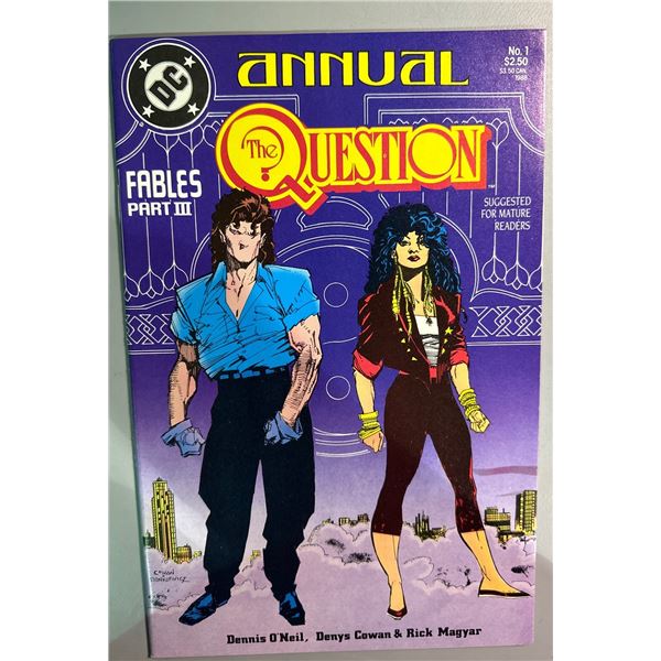 The Question Annual #1 (1988, DC Comics) Fables Part III, Sienkiewicz Cover