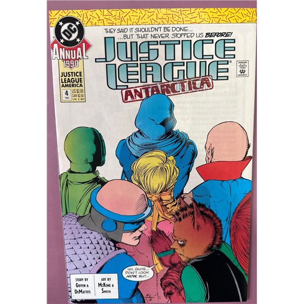 Justice League America Annual #4 (1990) DC Comics - Justice League Antarctica