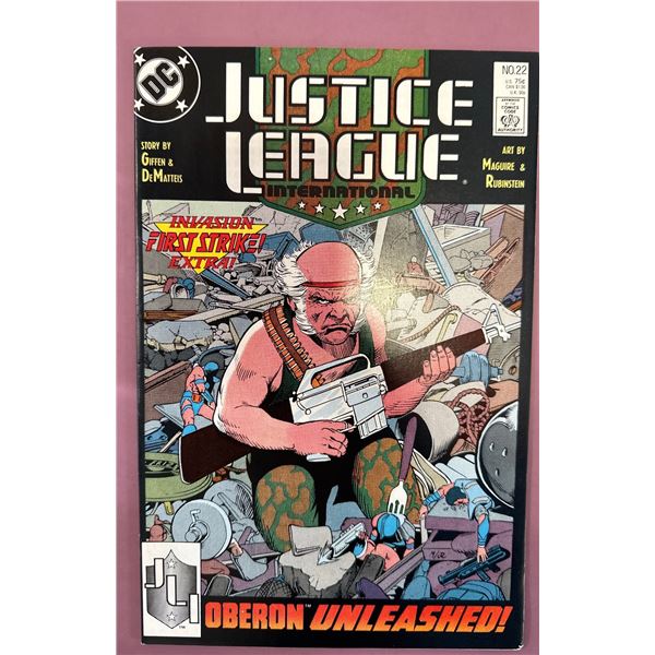 Justice League International #22 (1988 DC) Invasion! First Strike! Oberon!
