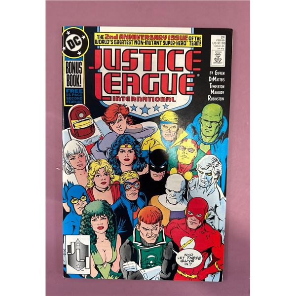 Justice League International #24 (DC Comics, 1989) 2nd Anniversary Issue
