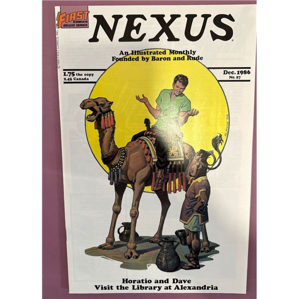 Nexus #27 (First Comics, 1986) - Horatio and Dave Visit the Library