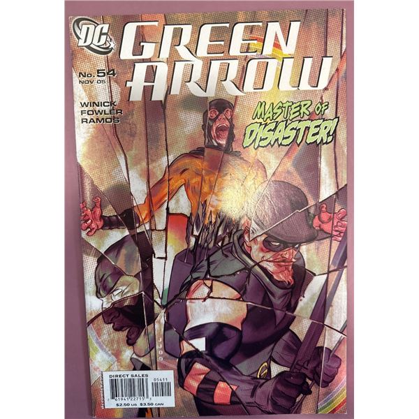 Green Arrow #54 (DC Comics, 2005) Master of Disaster! Winick, Fowler