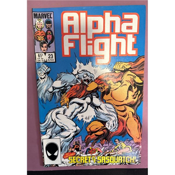 Alpha Flight #23 (Marvel Comics, 1985) Secret of Sasquatch! John Byrne