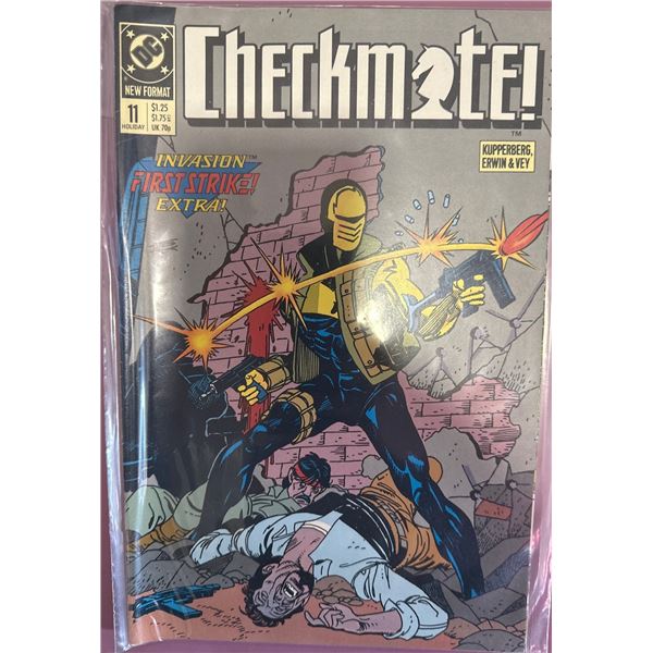 Checkmate! #11 (DC, 1989) Invasion! First Strike! Kupperberg, Erwin & Vey