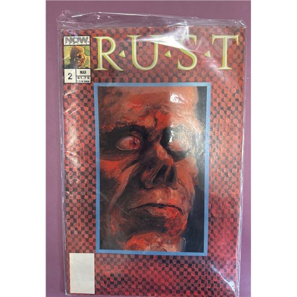RUST #2 (NOW Comics, 1989) Vince Locke Art, Real Ghostbusters Ad