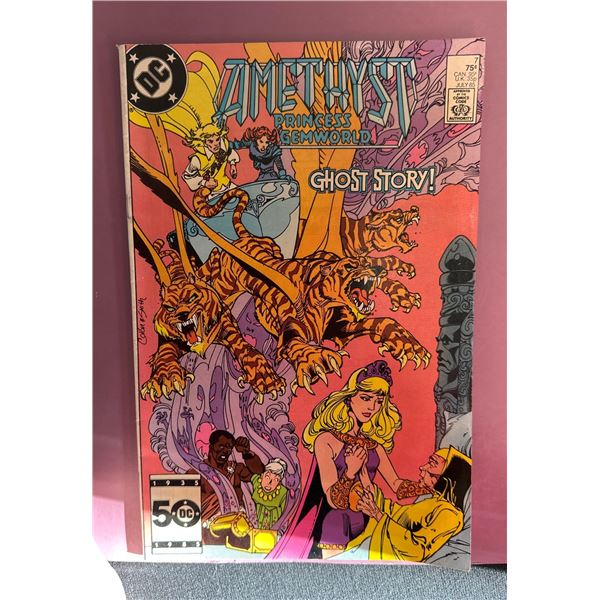 Amethyst Princess of Gemworld #7 (DC, 1985) Ernie ColÃ³n Art Ghost Story