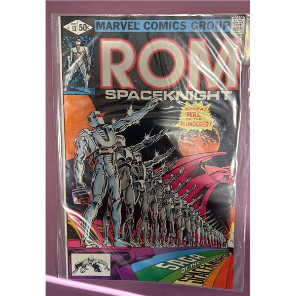 ROM Spaceknight #13 (Marvel, 1980) Peril of the Plunderer! Comic Book