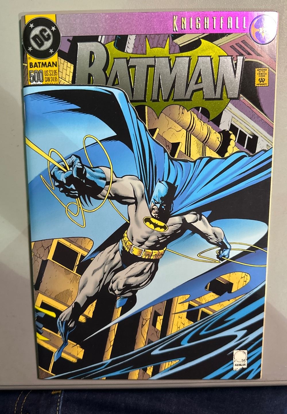 Batman #500 (Oct 1993) DC Comics Knightfall Collector's Edition Foil Cover