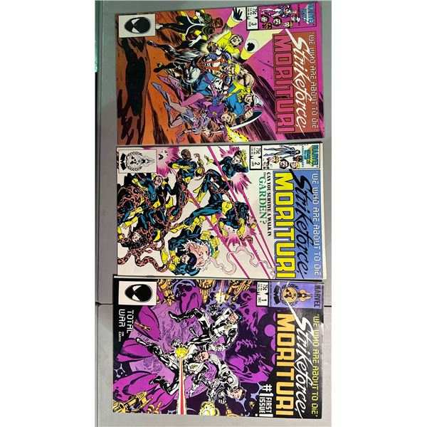 Strikeforce Morituri #1, #2, #3 Comic Lot (1986-1987) Marvel Comics
