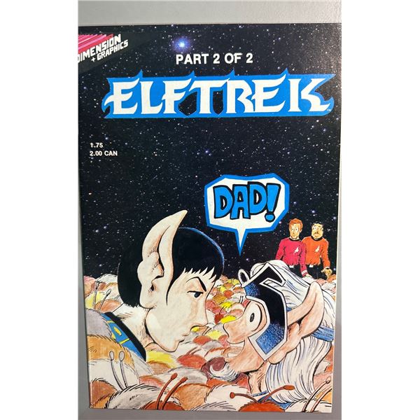 Elftrek #2 (Dimension Graphics, 1986) Part 2 of 2 Star Trek Parody Comic
