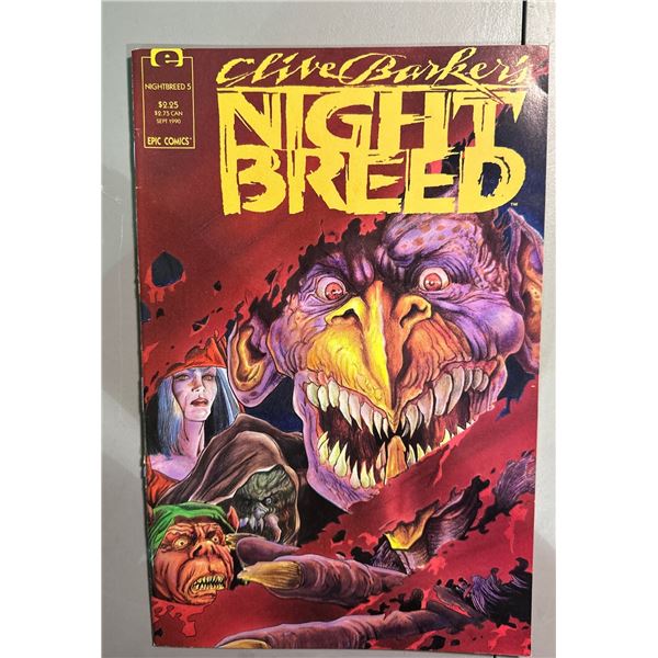 Clive Barker's Nightbreed #5 (Epic Comics, 1990) Comic Book