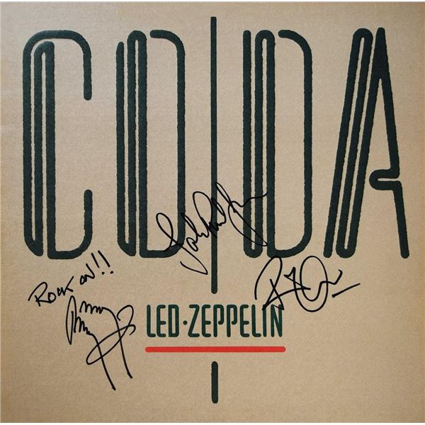 Led Zeppelin signed Coda album