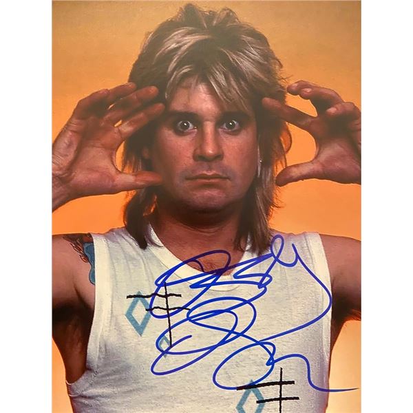 Ozzy Osbourne signed photo