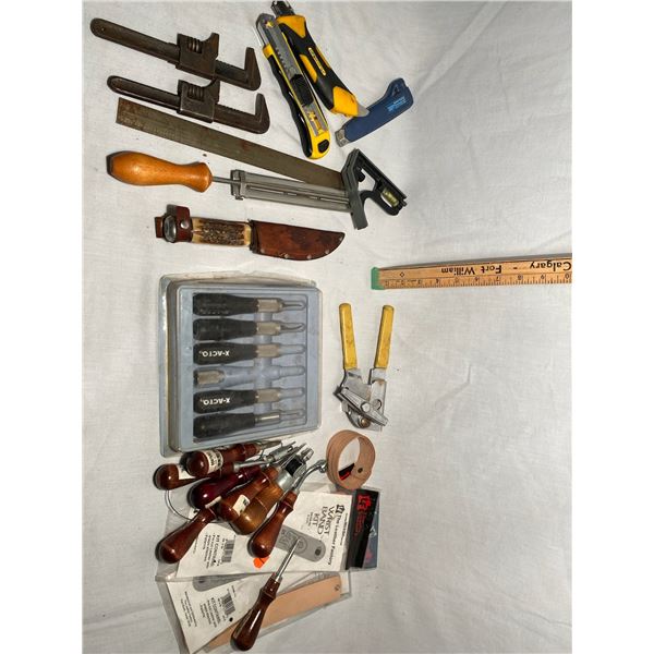 Leather Making Tools, Woodworking/Metal Files, Knifes, Wrenches
