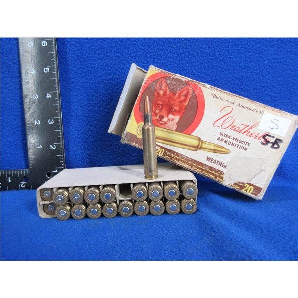224 Wby Mag Reloads - Box of 15 + 5 Brass (Pick Up or Ship by UPS Only)