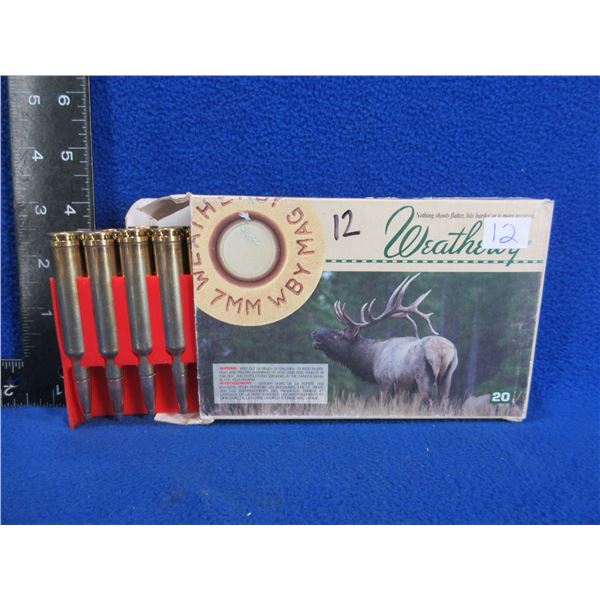 7MM Wby Mag 175gr Spire Point Weatherby (Pick Up or Ship by UPS Only)