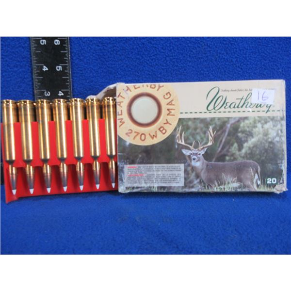 270 Wby Mag 140gr Accubond Weatherby (Pick Up or Ship by UPS Only)
