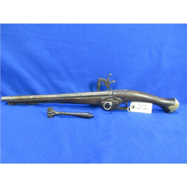 No PAL Required - Wheel-lock Cavalry Pistol in Approx. 50 Cal.