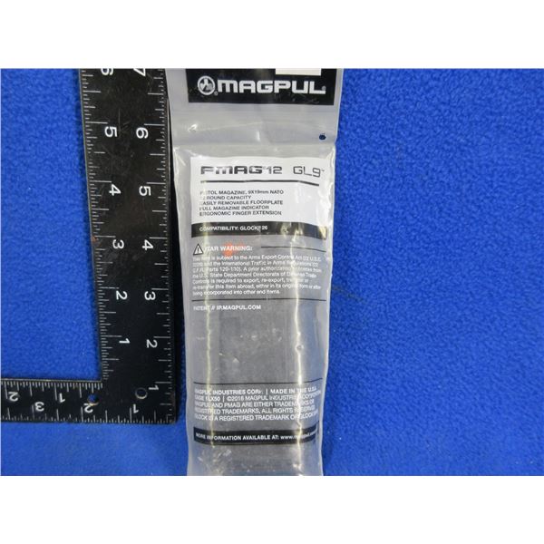 NEW - Magpul 9X19MM PMAG 12 GL9 - 12 Round Magazine, Pinned to 10 - PAL Required