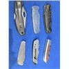 Image 2 : 6 Assorted Folding Lock Blade Knives - 3 are Clip-On