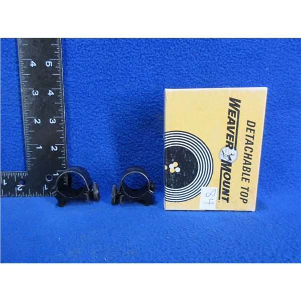 Weaver 7/8" Detachable Top Mount Rings - New Old Stock