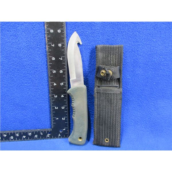 Schrade Old Timer 143OT Fixed Blade Gut Hook Skinner Knife with Sheath