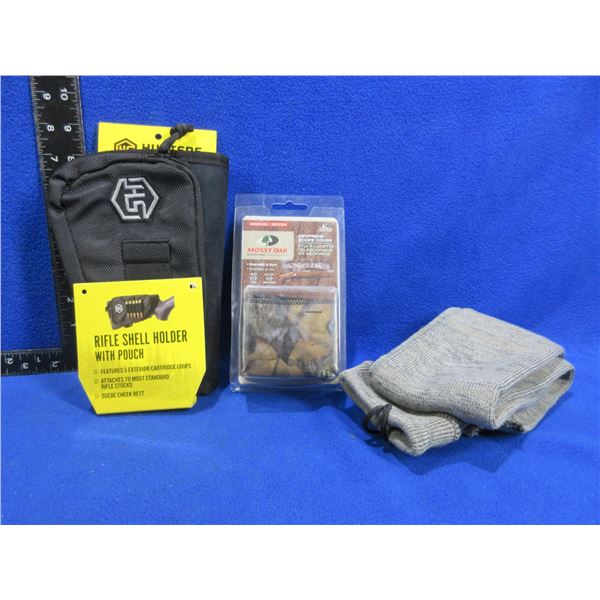 Butt Stock Cartridge Holder, Mossy Oak Scope Cover and Gun Sock 53"