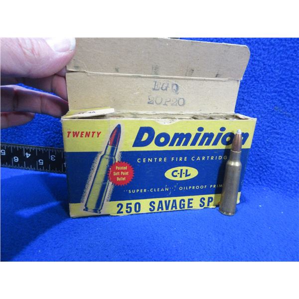 Collector Ammo - 250 Savage 100gr SP (Pick Up or Ship by UPS Only)