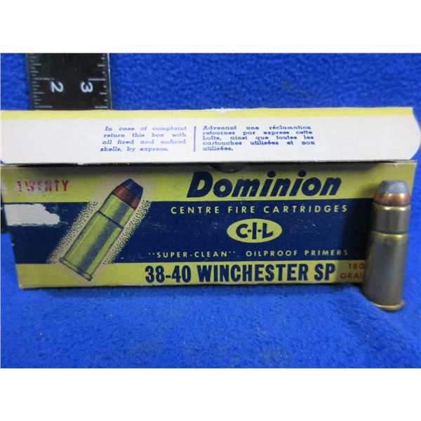 Collector Ammo - 38-40 Win. 180gr SP (Pick Up or Ship by UPS Only)