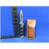Image 1 : Kershaw 1050 Folding Field Lock Blade Knife with Leather Sheath