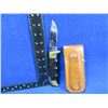 Image 2 : Kershaw 1050 Folding Field Lock Blade Knife with Leather Sheath