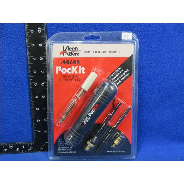NEW - Kleen Bore .44/.45 Cal. PocKit Handgun Cleaning Kit