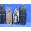 Image 2 : 3 Butt Plates - Plastic 3 5/8 C/C, Metal 2 3/8" C/C, Metal 3 1/8" C/C