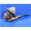 Image 1 : Genuine Briar Pipe Marked RCMP with Mountie Stetson Cover