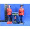 Image 1 : 3 Vintage Plastic RCMP Figurines - Marked No. 205, Reliable and # 60031