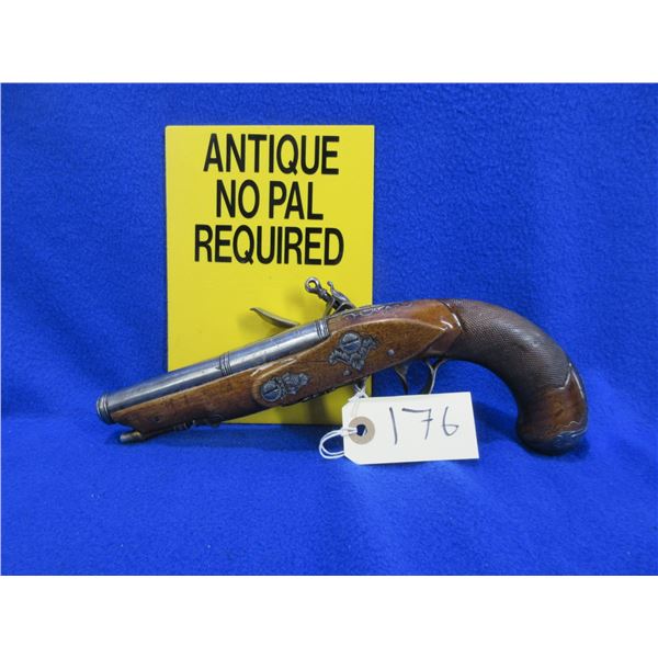 Antique - No PAL Required - Flintlock Pistol in Approx. 54 Cal.