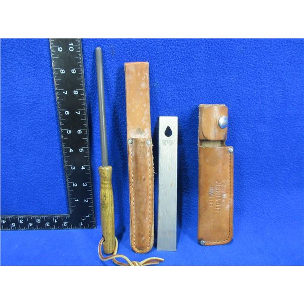 2 Sharpening Steels - Schrade Old-Timer Honesteel & Kershaw