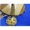 Image 2 : Wooden Round Floor Fishing Rod Storage Rack - 16 Rods, Approx. 30" Height