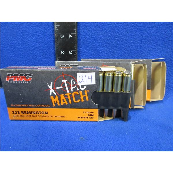 223 Rem. 77gr OTM PMC Cartridges (Pick Up or Ship by UPS Only)