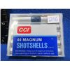 Image 1 : 44 Magnum 9 Shot CCI Shotshells - Box of 10 (Pick Up or Ship by UPS Only)
