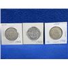 Image 1 : 3 Canada 50 Cent Coins - 1943, 1944, 1945 - .800 Silver