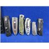 Image 2 : 6 Assorted Folding Lock Blade Knives - 4 are Clip-On