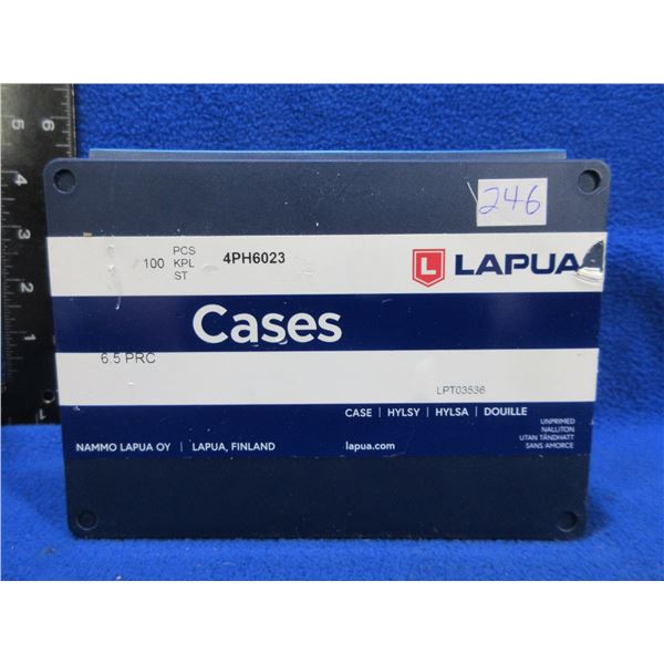 NEW - Brass Only - 6.5 PRC Lapua Unprimed - Sealed Box of 100
