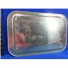 Image 2 : Vintage RCMP Metal Serving Tray - Canadian Rockies with Yellow Border